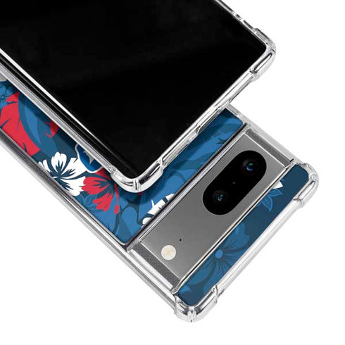 NFL Buffalo Bills Tropical Print Google Pixel 7a Clear Case